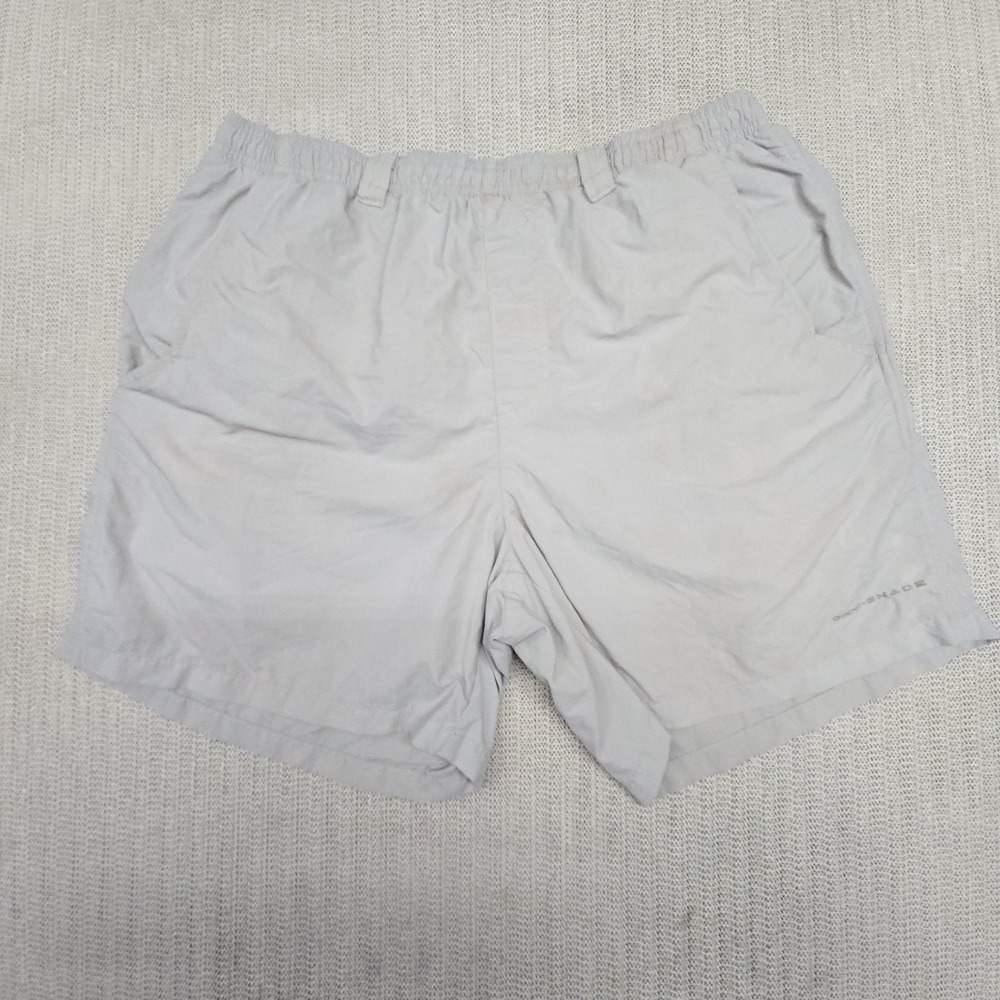 Columbia PFG Backcast IV Water Shorts Mens Medium Gray Omni-Shade Quick Dry